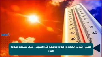طقس شديد الحرارة ورطوبة مرتفعة غدًا السبت.. كيف تستعد لموجة الحر؟